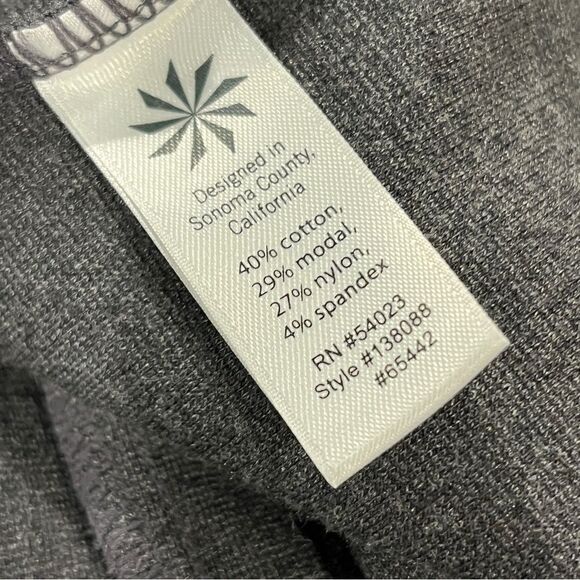 Athleta Illusion Elegant Gray long sleeve mini Dress - Picture 10 of 13